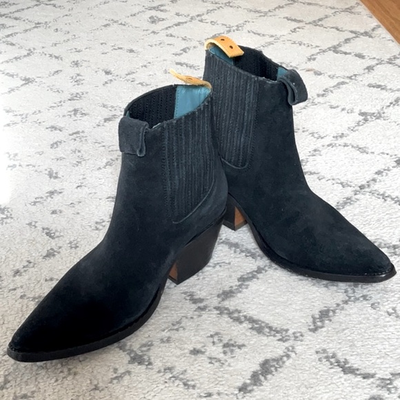 PS Kaufman X Lenni The Label Black Suede Freeway Chelsea Boot. 7.5 Like NEW! - Picture 7 of 15
